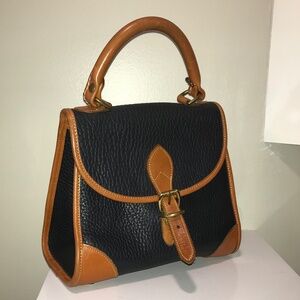 Vintage Dooney & Bourke Equestrian Essex bag midnight blue bag